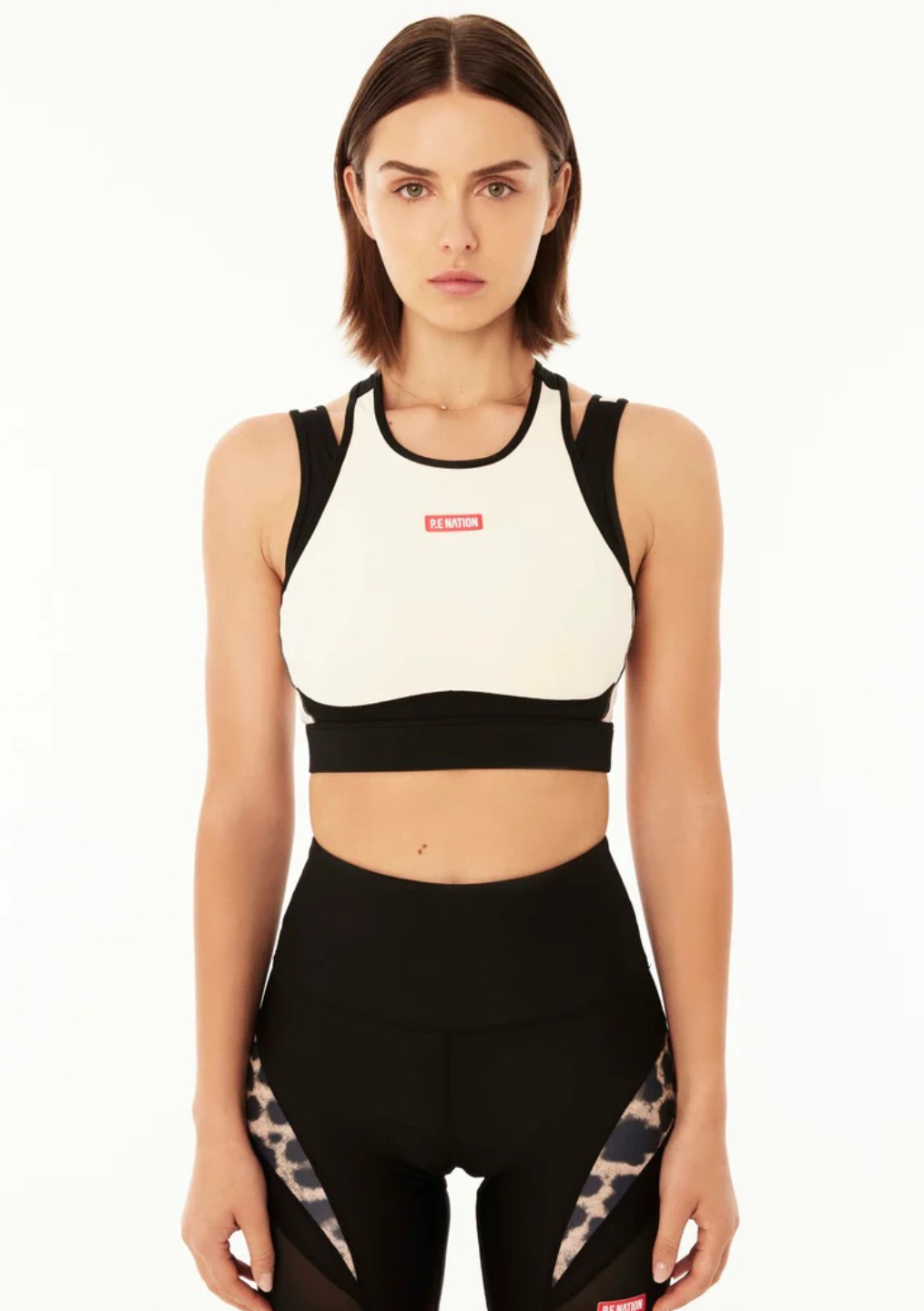 P.E Nation  Silverstone Sports Bra - Pearled Ivory - Contain Boutique